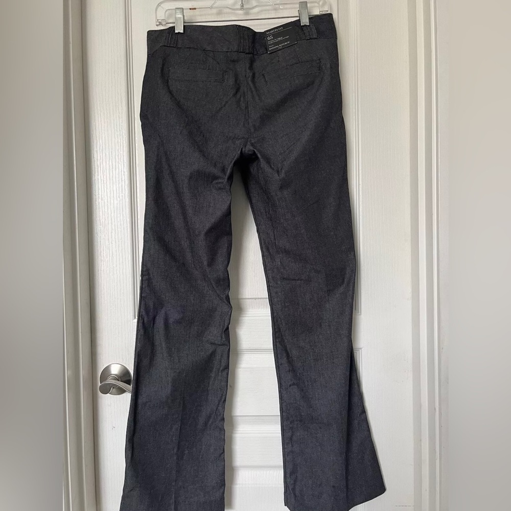 BANANA REPUBLIC Womens Petite Pants Size 6S Martin Fit Charcoal